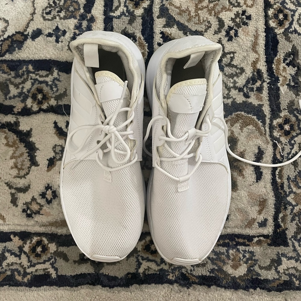 White adidas running shoes